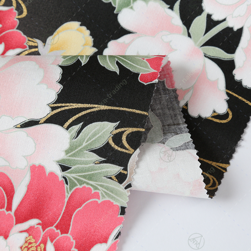 Cotton yuzen 1400-2 牡丹尽し /Cotton yuzen 1400-2, Botan zukushi